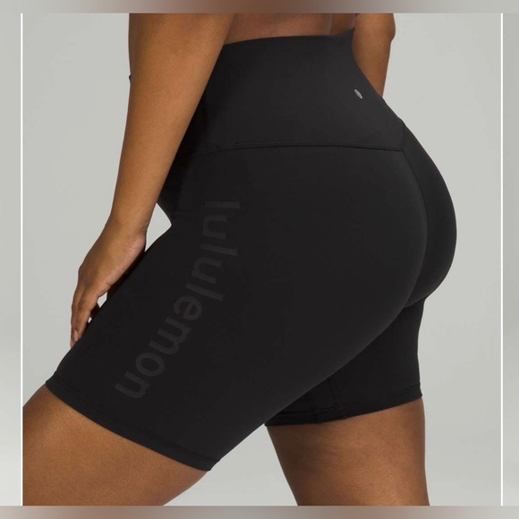 lululemon athletica Pants - LULULEMON Align High Rise Short 8" Logo EUC